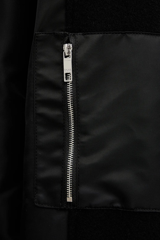 BOSS kurtka bomber z domieszką wełny 50518933 czarny