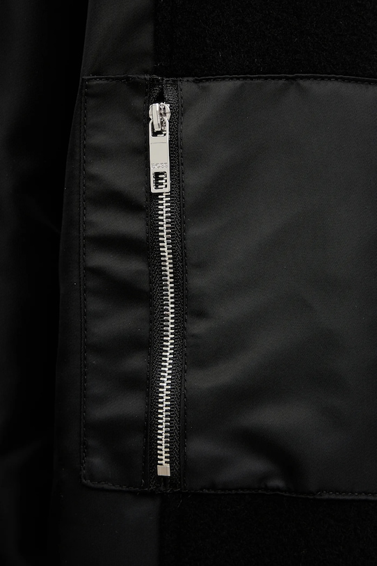 BOSS kurtka bomber z domieszką wełny 50518933 czarny