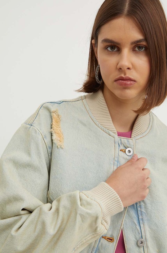 Hugo Blue jachetă bomber din denim albastru 50517288