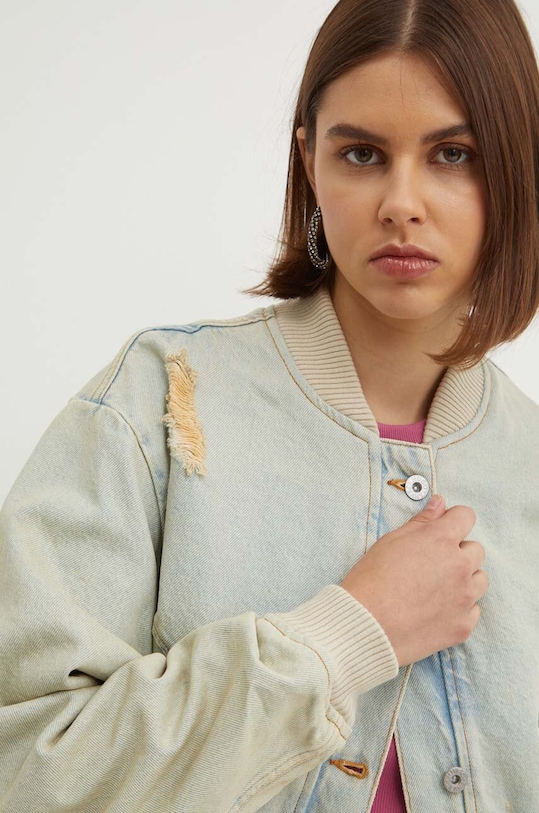 Hugo Blue jachetă bomber din denim albastru 50517288