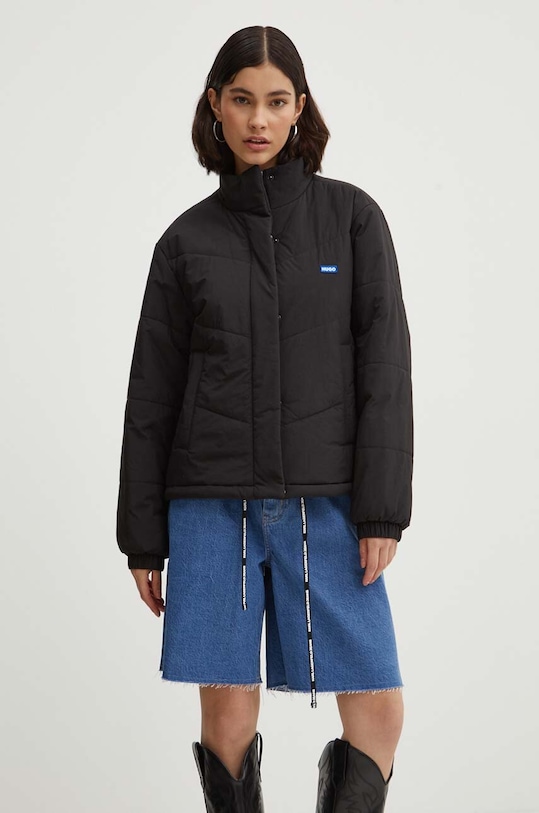 Bunda Hugo Blue zateplené čierna 50510566