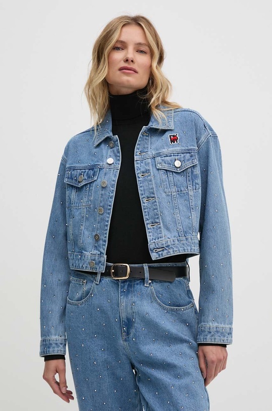 Куртка Dkny без подкладки голубой D2E4A102