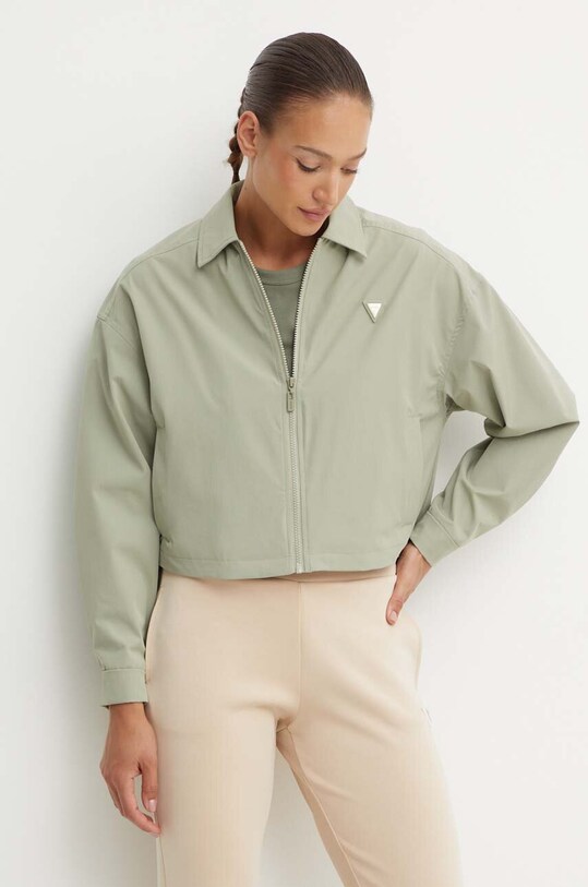 Guess geaca AURLIE cu captuseala verde V4YH02.WG982