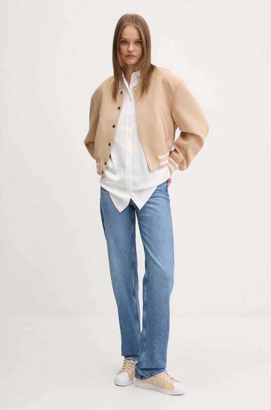 HUGO kurtka bomber 50518978 beżowy AW24