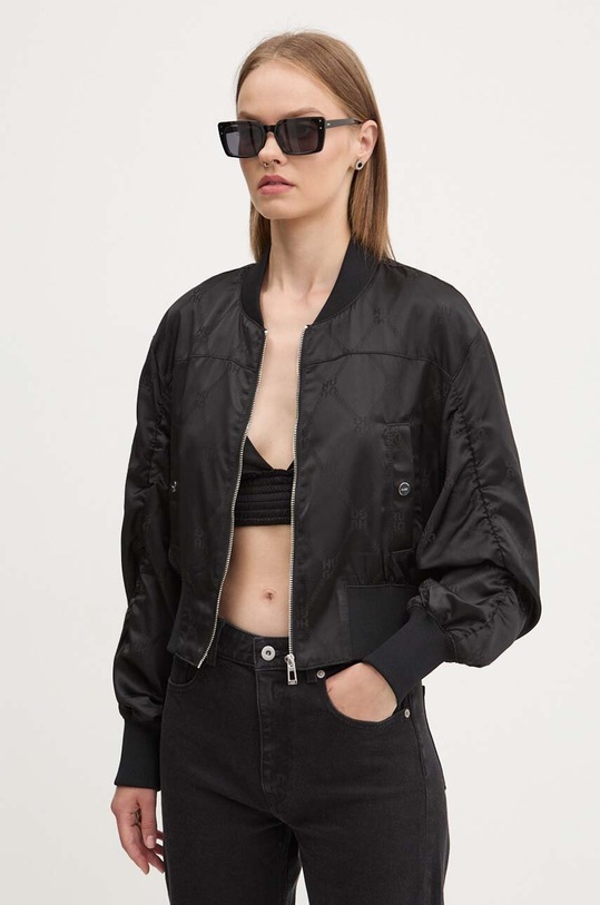 HUGO geaca bomber cu captuseala negru 50518018