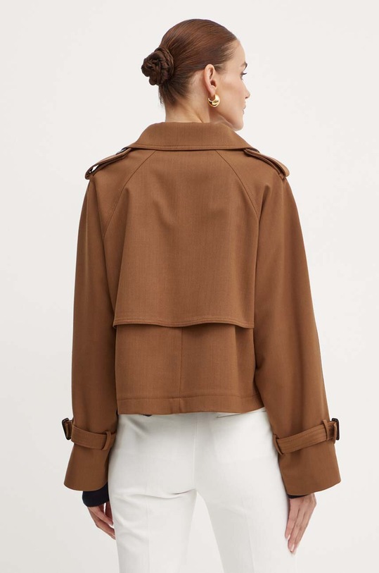 Oblečení Bunda s příměsí vlny Weekend Max Mara 2425026011600 hnědá
