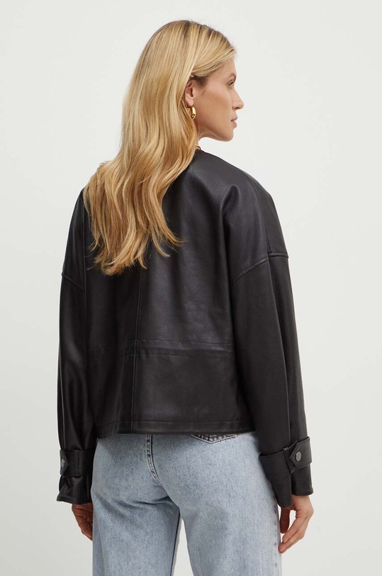 Îmbrăcăminte Weekend Max Mara geaca de piele 2425446051600 negru