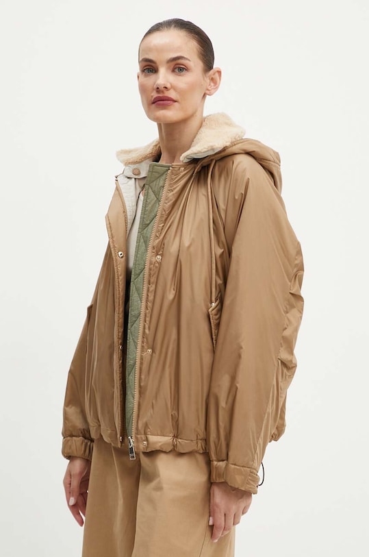 Dvostrana jakna Weekend Max Mara za prijelazno razdoblje bež 2425486021600