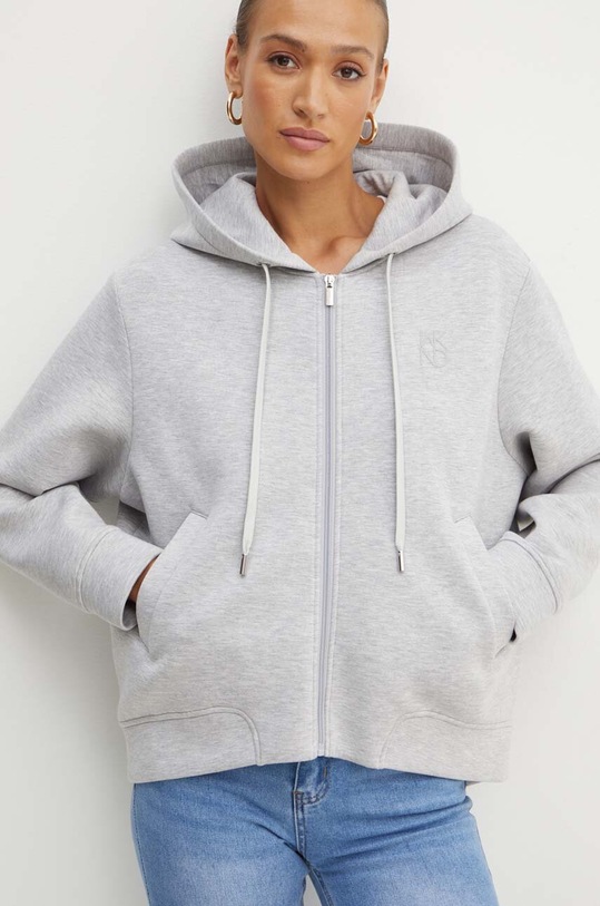 Кофта Weekend Max Mara з капюшоном сірий 2425916021600