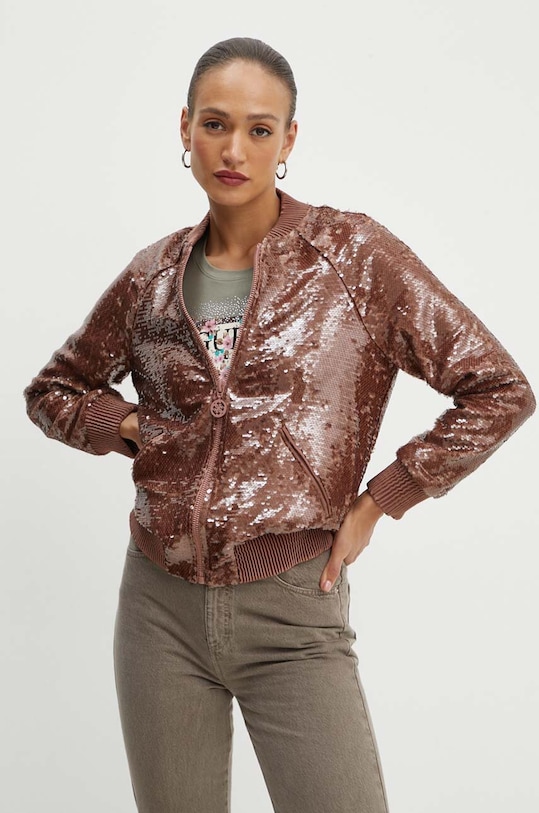 Bunda Guess ANTONIA oversize hnedá W4YL12.WGAH0