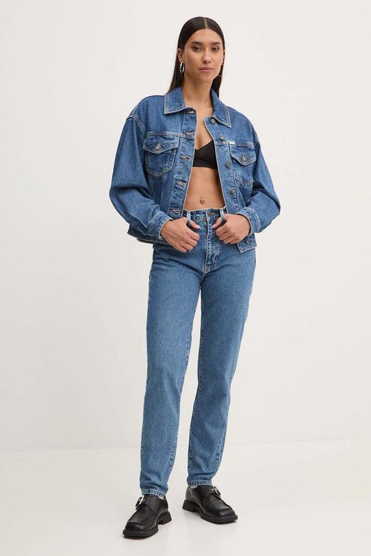 Rifľová bunda Guess Jeans W4YN56.D5CC3 modrá AW24