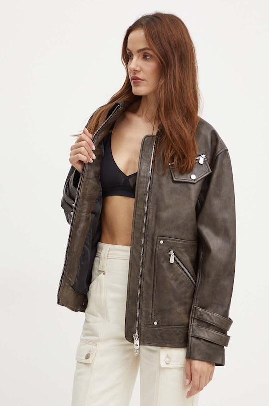 Pinko kurtka skórzana 104048.A23U