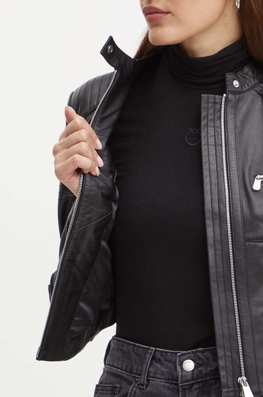 Шкіряна куртка Pinko 103883.Y75K чорний