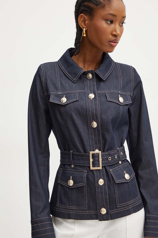 Marciano Guess giacca di jeans MAYA blu navy 4YGL02.7073A