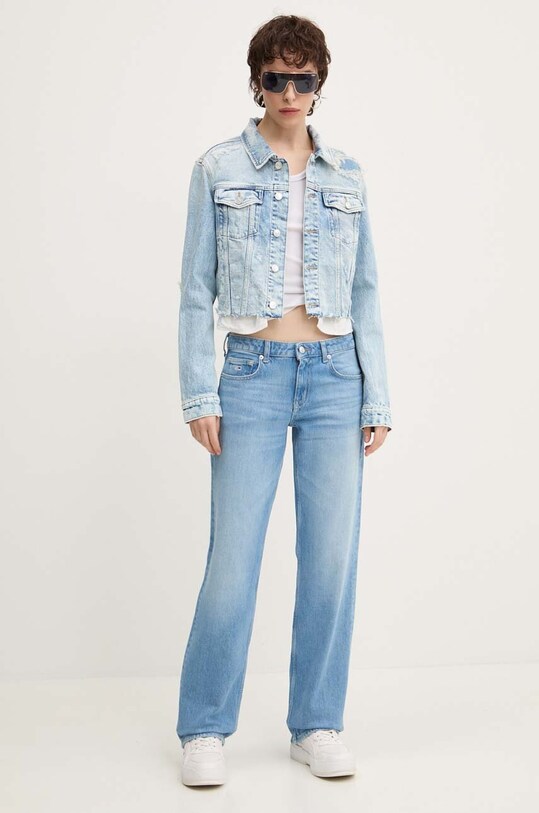 Джинсова куртка Tommy Jeans DW0DW18555 блакитний AW24