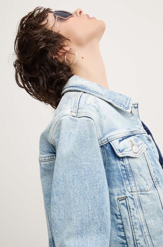 Джинсова куртка Tommy Jeans блакитний DW0DW18555