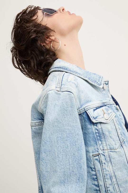 Tommy Jeans geacă din denim albastru DW0DW18555