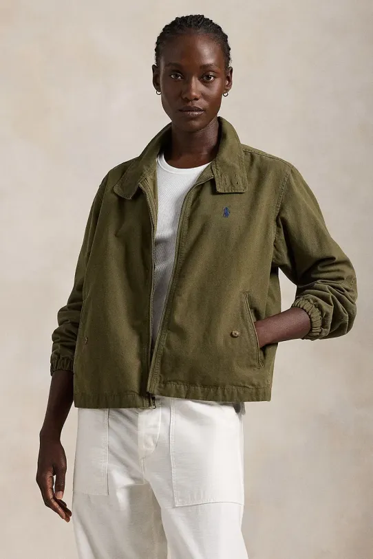 Βαμβακερό μπουφάν Polo Ralph Lauren άλλο πράσινο 211936442