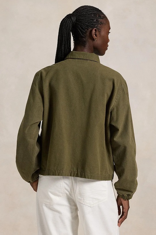 Βαμβακερό μπουφάν Polo Ralph Lauren 211936442 πράσινο AW24