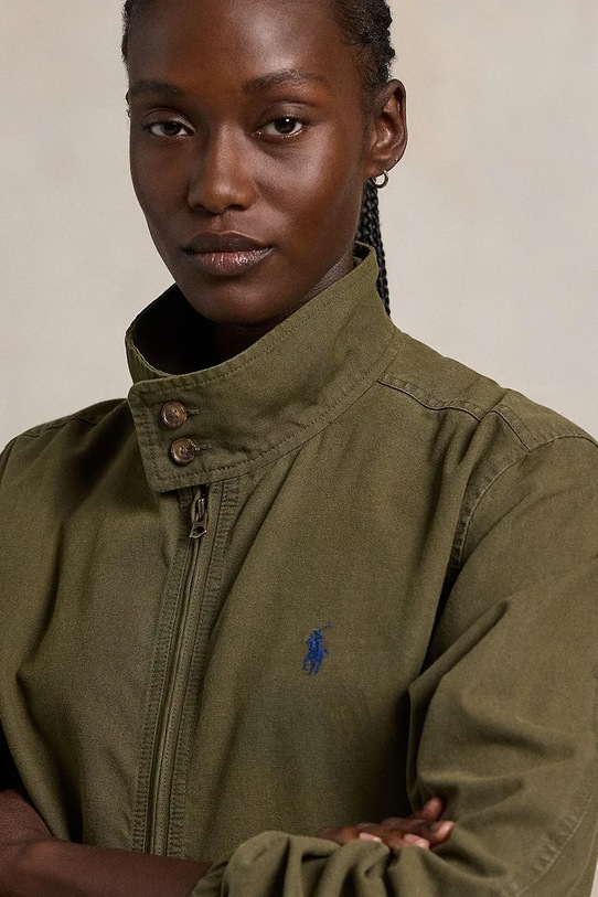Βαμβακερό μπουφάν Polo Ralph Lauren πράσινο 211936442