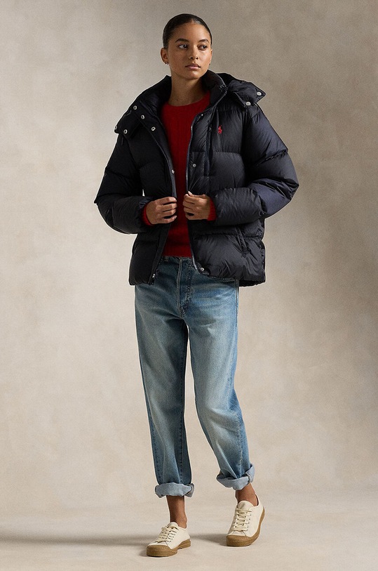 Odzież Polo Ralph Lauren kurtka puchowa 211932183 granatowy