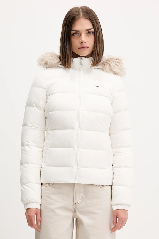 Пухова куртка Tommy Jeans білий DW0DW18312
