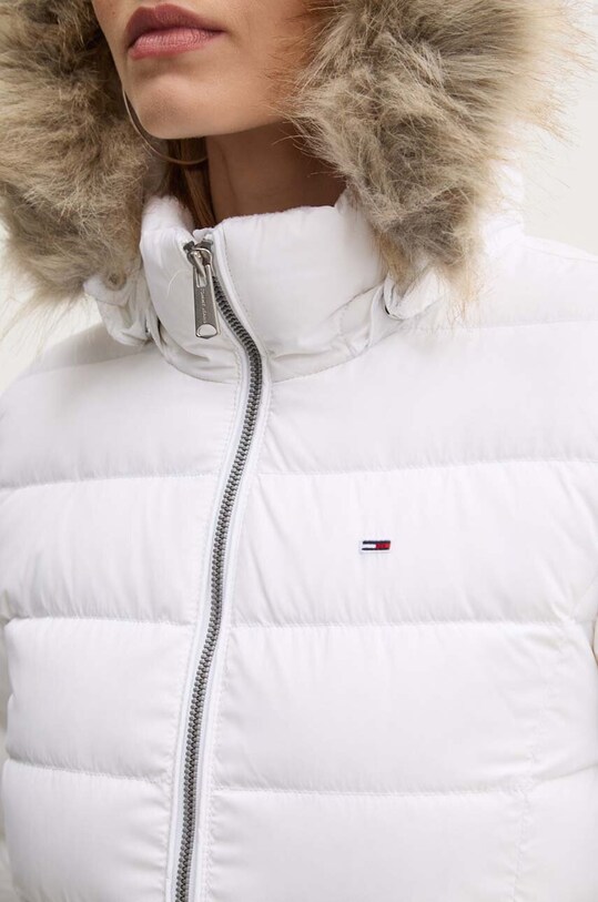 Μπουφάν με επένδυση από πούπουλα Tommy Jeans DW0DW18312 λευκό