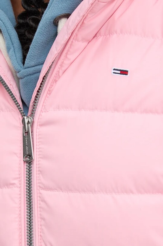 Péřová bunda Tommy Jeans DW0DW18312 růžová