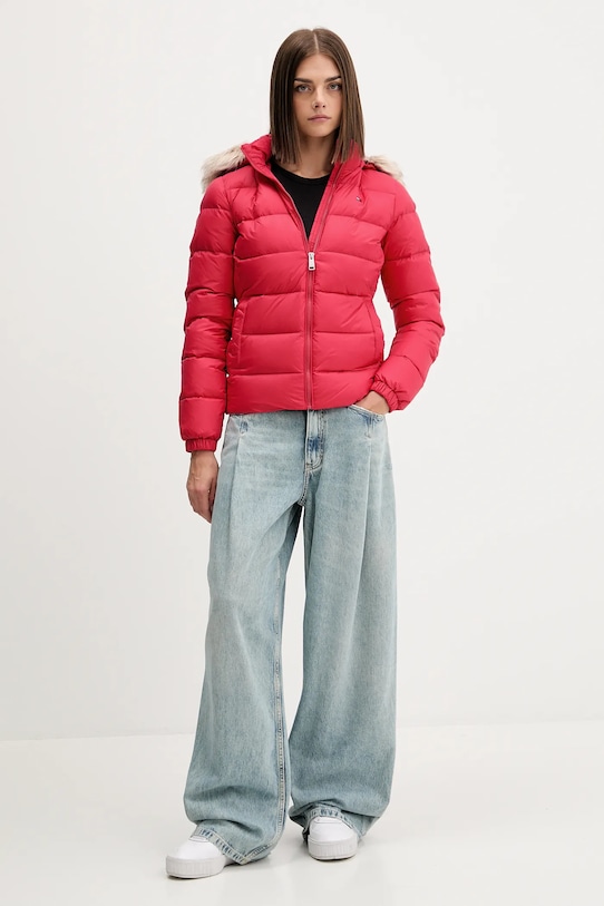 Tommy Jeans kurtka puchowa DW0DW18312 różowy AW25