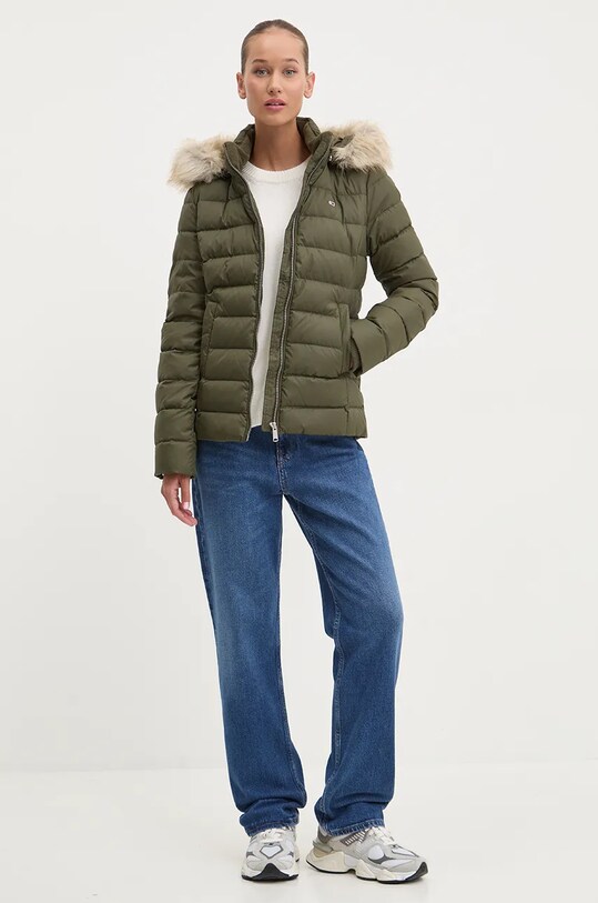 Tommy Jeans geaca de puf DW0DW18312 verde AW24