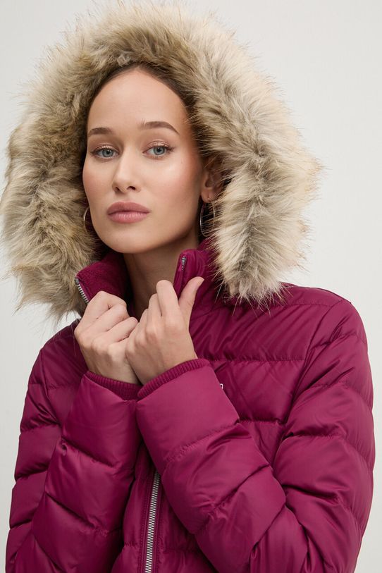 Пухова куртка Tommy Jeans бордо DW0DW18312