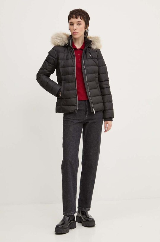 Пухова куртка Tommy Jeans DW0DW18312 чорний AW24