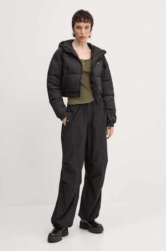 Bunda Tommy Jeans DW0DW18313 čierna AW24