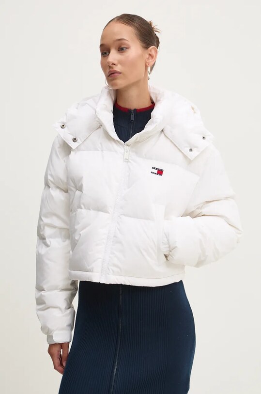 Tommy Jeans geaca de puf cu captuseala alb DW0DW18609
