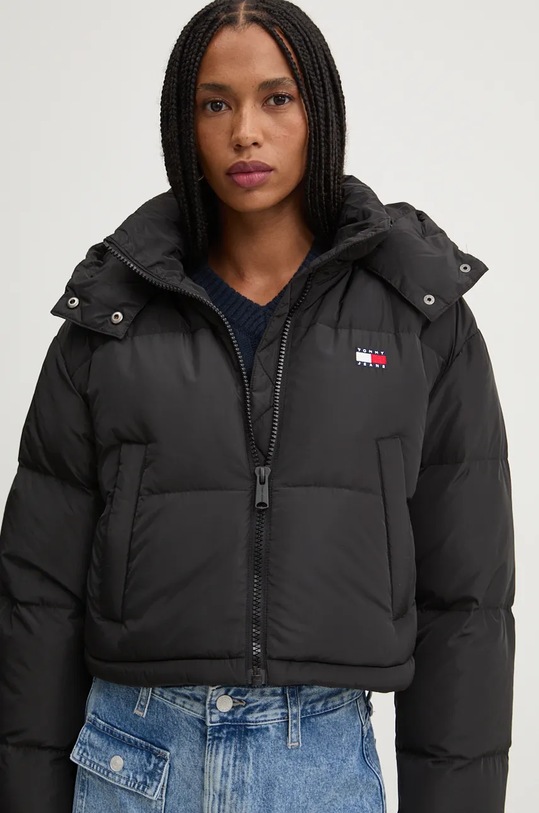 Tommy Jeans geaca de puf negru DW0DW18609