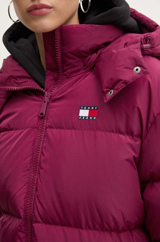 Μπουφάν με επένδυση από πούπουλα Tommy Jeans DW0DW18610 μωβ