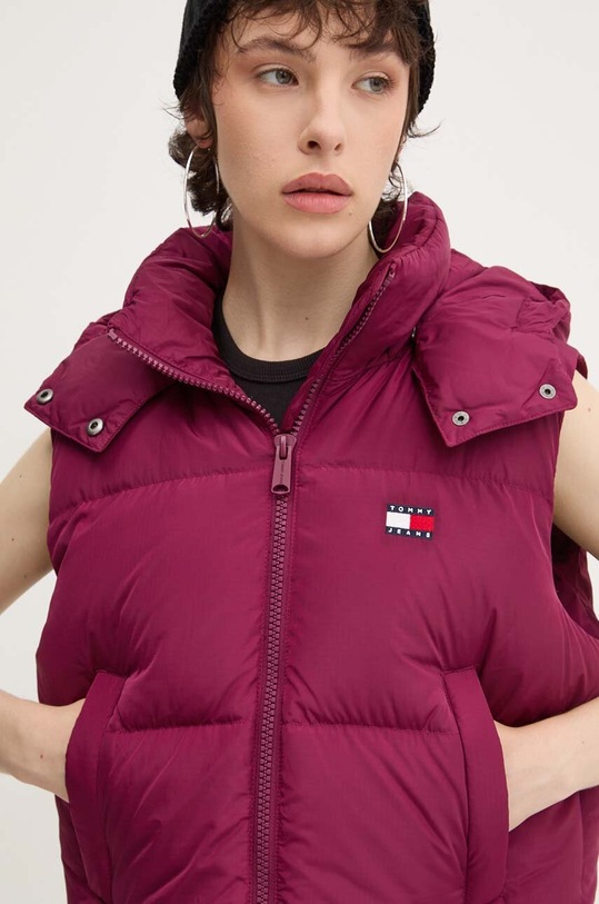 Pernati prsluk Tommy Jeans ljubičasta DW0DW18611