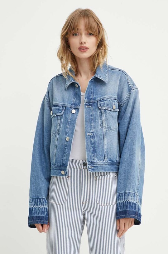 Won Hundred geacă din denim necaptusit albastru 3110.15028