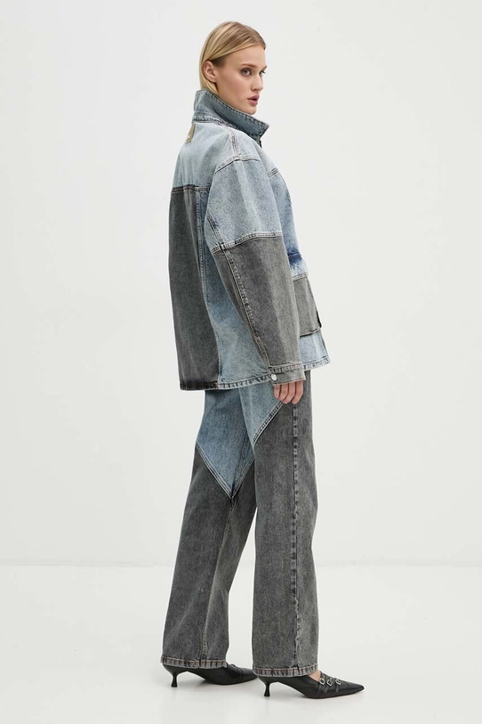 Rotate geacă din denim Oversized Patchwork Jacket albastru 1128221603