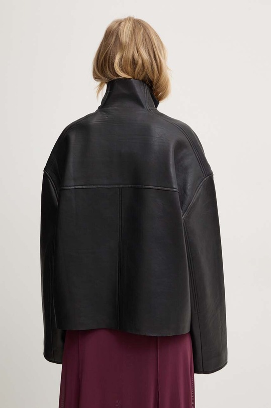 Ρούχα Δερμάτινο μπουφάν Remain Bonded Leather Jacket 501956100 μαύρο
