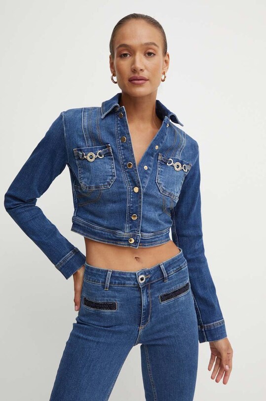 Liu Jo geacă din denim albastru UF4150.DS829