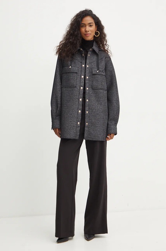 Liu Jo giacca camicia TF4318.J4643 nero AW24