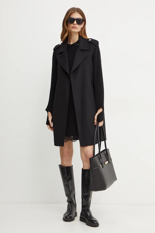 Liu Jo vesta de lana WF4062.T4627 negru AW24