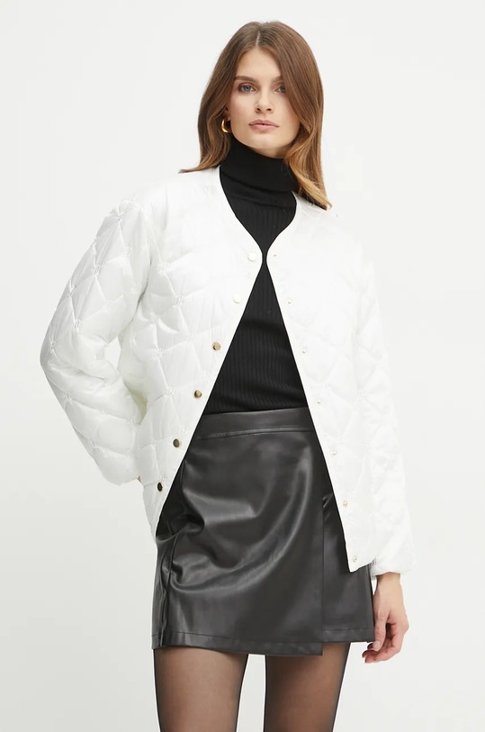 Bunda Liu Jo bez kapuce bílá WF4115.T2803