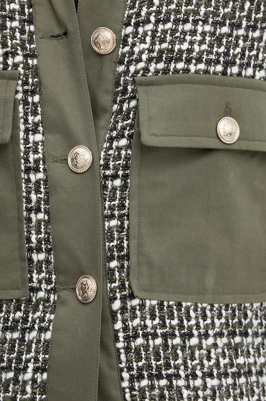 Košilová bunda s příměsí vlny Liu Jo WF4502.T1805