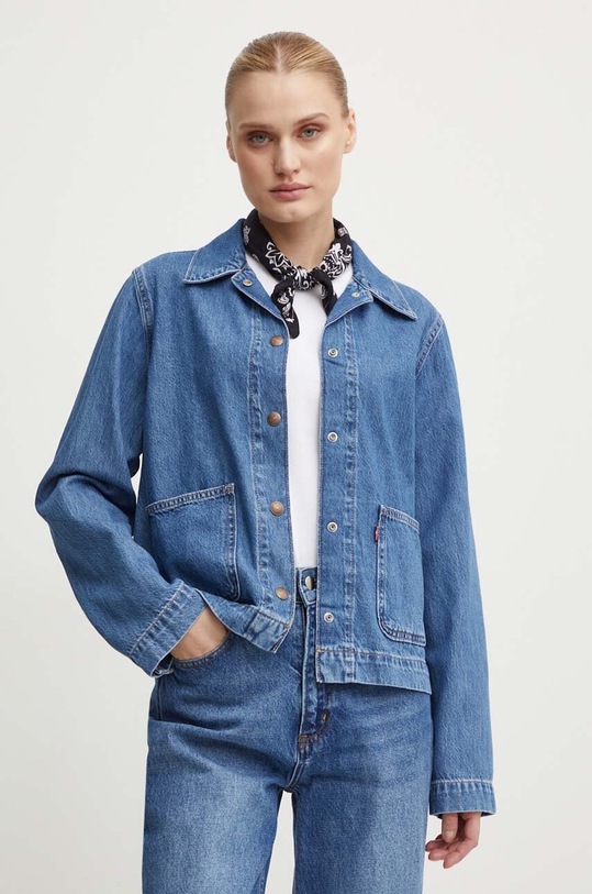 Rifľová bunda Levi's bez kapucne modrá A7440