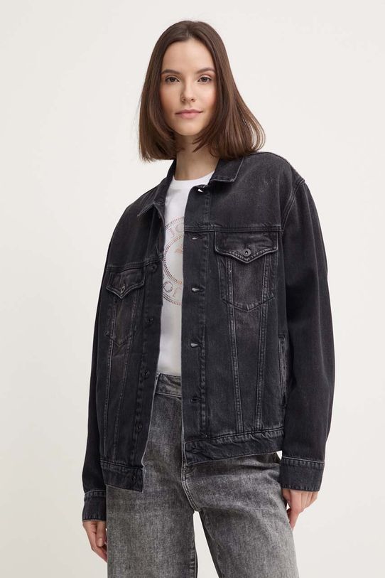 Джинсова куртка Pepe Jeans BOYFRIEND JACKET джинс чорний PL402390XH7