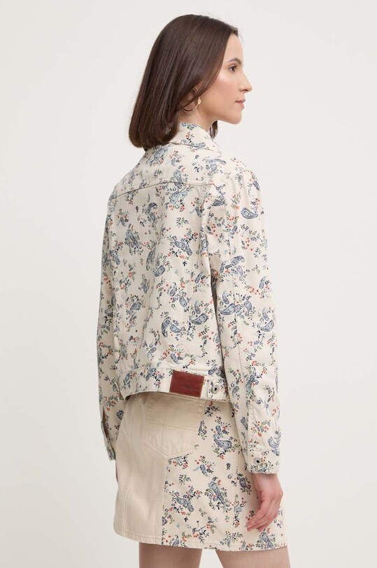 Ρούχα Τζιν μπουφάν Pepe Jeans REGULAR JACKET PAISLEY PL402409 μπεζ