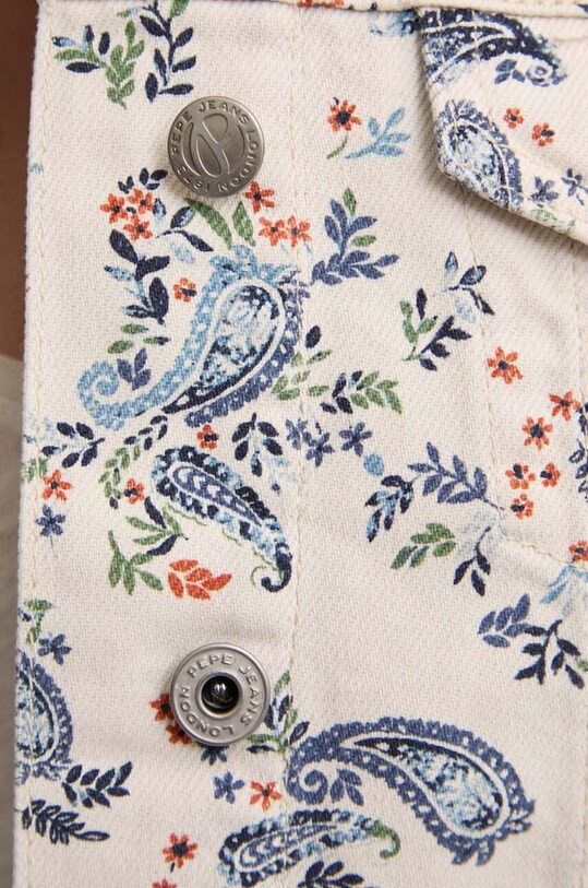 Τζιν μπουφάν Pepe Jeans REGULAR JACKET PAISLEY PL402409 μπεζ
