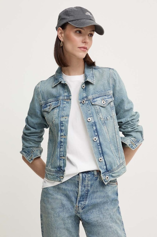 Pepe Jeans kurtka jeansowa bez kaptura niebieski PL402430MS2